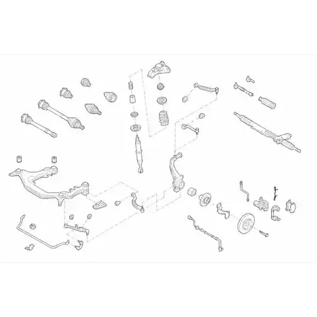 Подвеска колеса BOGE 4CV5H2X DK2 393 VW-PASSA-FB046 163504 изображение 0