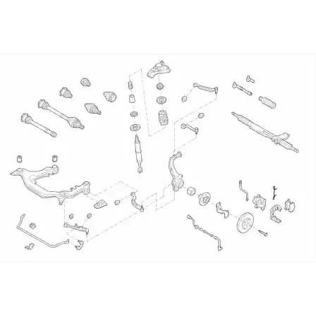 Подвеска колеса BOGE 163514 X4F9 VOQ GXNVVU VW-PASSA-FB051 изображение 0