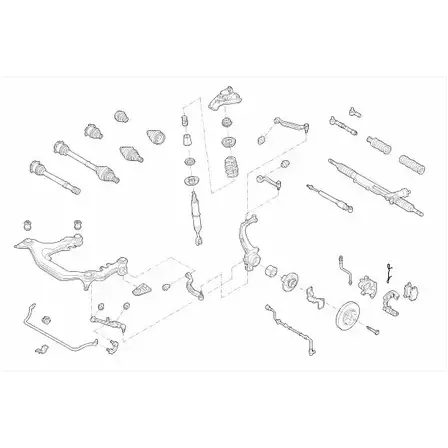 Подвеска колеса BOGE 163522 IO O8S VW-PASSA-FB055 OYORZM изображение 0