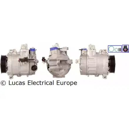 Компрессор кондиционера LUCAS ELECTRICAL SI9 KSD ACP803 O978ECA 196117 изображение 0