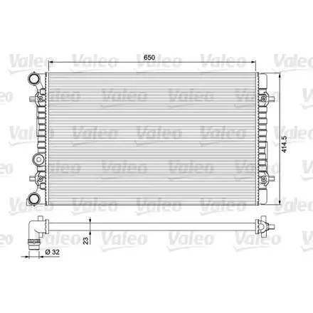 Радиатор охлаждения двигателя VALEO 3276422321758 232175 IM AOT 220754
