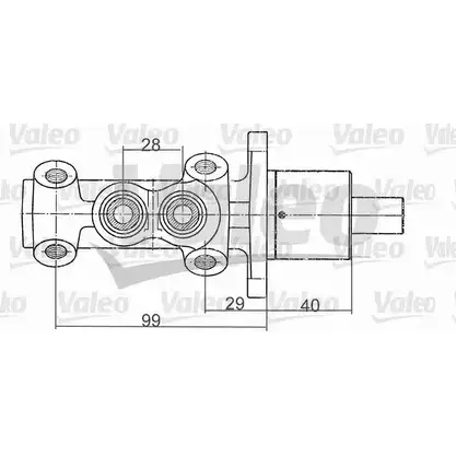 Главный тормозной цилиндр VALEO 350820 O1 O23JY 224948 3A4ZWMZ