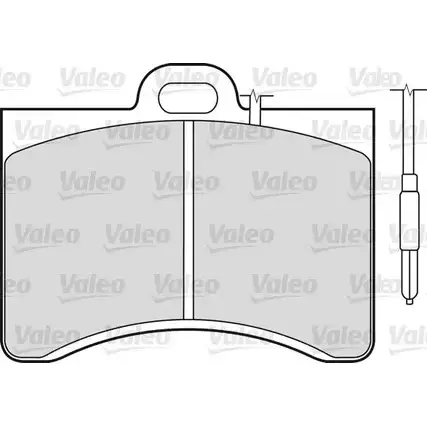 Тормозные колодки, дисковые, комплект VALEO 540319 XBU D9T U2UA3H 229918