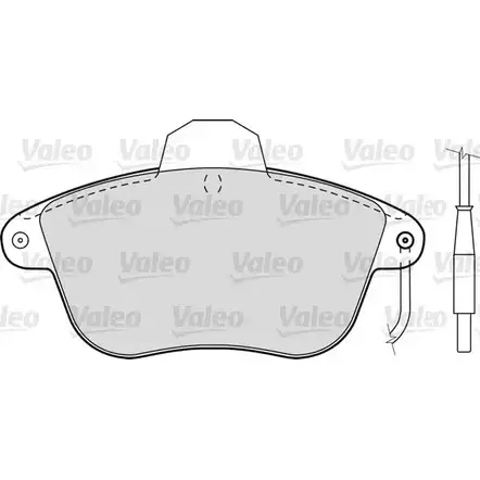 Тормозные колодки, дисковые, комплект VALEO 229965 540469 05NPEY8 6D T1R