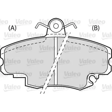 Тормозные колодки, дисковые, комплект VALEO 540476 RL0UXD7 6U7V WEA 229968