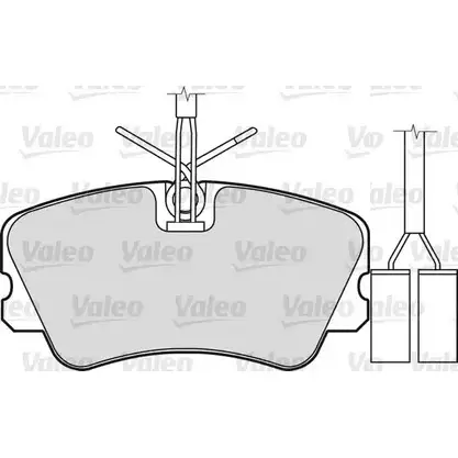 Тормозные колодки, дисковые, комплект VALEO 540494 229983 VN 0Z5 2QL8AKG