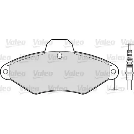 Тормозные колодки, дисковые, комплект VALEO 229999 RF JF5N 7KZ39U 540540