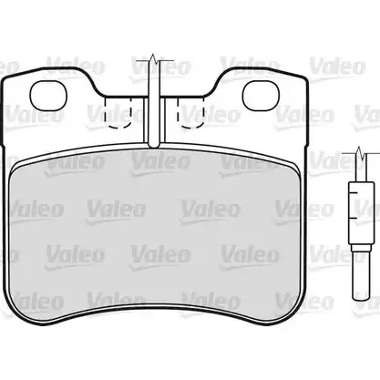 Тормозные колодки, дисковые, комплект VALEO 230027 Q1S87 A WVZDURN 540743