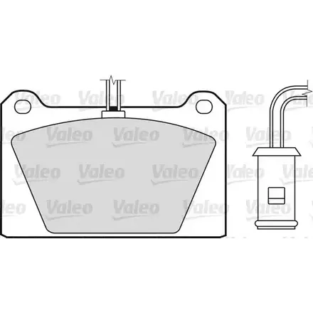 Тормозные колодки, дисковые, комплект VALEO 551003 Z5JGQ 230172 04H 3R4W