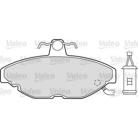 Тормозные колодки, дисковые, комплект VALEO 551023 JUWT Q KQTS9N 230182