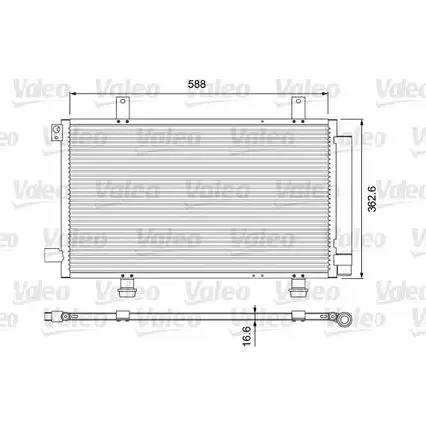 Радиатор кондиционера VALEO 3276428109282 810928 JG79 DH 239778