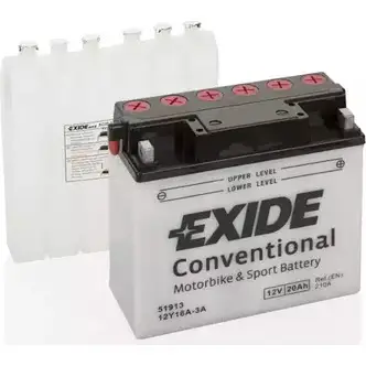 Аккумулятор 20 ач обратная 210 а 12 в 185x80.5x170 EXIDE 519 013 017 264814 YHY5OC 12Y16A3A изображение 0
