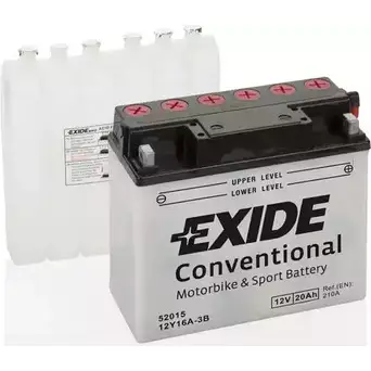 Аккумулятор 20 ач обратная 210 а 12 в 185x80.5x170 EXIDE 264816 12Y16A3B 519 013 017 32DZW