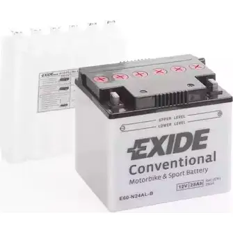 Аккумулятор 28 ач обратная 280 а 12 в 184x124x168.8 EXIDE E60N24ALB 264858 J8X5OHU Y6 0-N24AL-B изображение 0