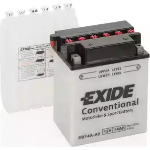 Аккумулятор 14 ач прямая 145 а 12 в 134x89x176 EXIDE EB14AA2 264940 7Z8KSNA Y B14A-A2 изображение 0