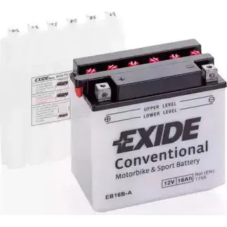 Аккумулятор 16 ач прямая 175 а 12 в 160x90x162.1 EXIDE LZNN7YN 264950 EB16BA YB 16B-A