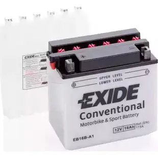 Аккумулятор 16 ач прямая 175 а 12 в 160.1x90x162 EXIDE YB16B-A1 EB16BA1 264952 516 015 016 изображение 0