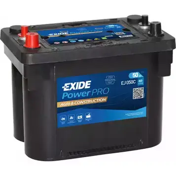 Аккумулятор 50 ач прямая 800 а 12 в 260x173x206 EXIDE EJ050C GJA9KW 1 265172 3661024036979