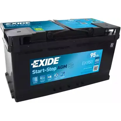 Аккумулятор 95 ач обратная 850 а 12 в start-stop agm 353x175x190 EXIDE 265218 017AGM EK950 EK950 (017AGM)