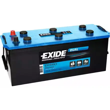 Аккумулятор 140 ач обратная 750 а 12 в 513x189x223 EXIDE ER660 627Mar ine 265273 3HUV0