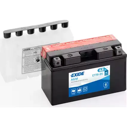 Аккумулятор 6.5 ач прямая 85 а 12 в 150x65x93 EXIDE YT7B-BS 507 019 007 265297 ET7BBS