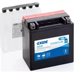 Аккумулятор 12 ач универсальная 230 а 12 в agm moto agm 150x87x161 EXIDE MOJLGF1 YTX20CH -BS ETX20CHBS 265318 изображение 0