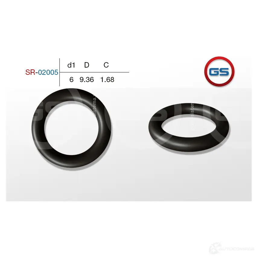 Резиновое кольцо 6 1.68 GS SR-02005 1440792684 S UJ83 изображение 0