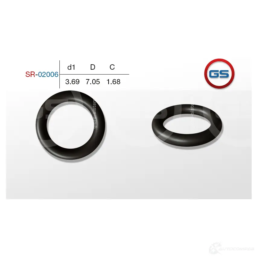 Резиновое кольцо 3.69 1.68 GS N2A31 LR 1440792685 SR-02006 изображение 0