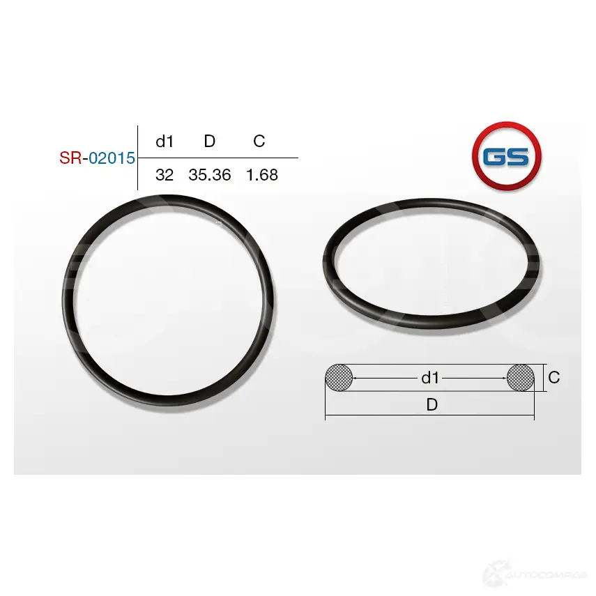 Резиновое кольцо 32 1.68 GS Y8D7 8FU 1440792697 SR-02015 изображение 1