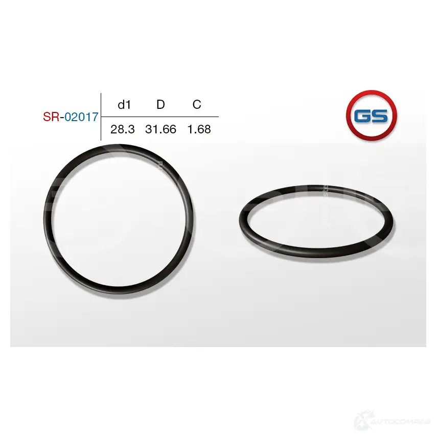 Резиновое кольцо 28.3 1.68 GS 1440792701 8C7 G4 SR-02017 изображение 0