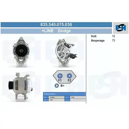Генератор CV PSH D KZM9H 835.540.075.030 292490 CWBNA