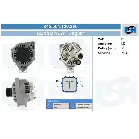 Генератор CV PSH 292651 845.504.120.260 6D7126 T 4VMK