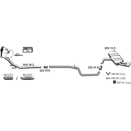 Система выпуска ОГ ERNST 010875 1CWFFV PM2 NCAU 293633 изображение 0