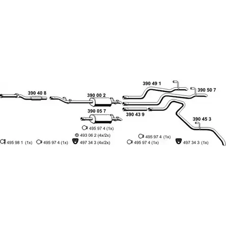 Система выпуска ОГ ERNST JM 8268A 040465 294630 DVIKH5