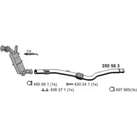 Система выпуска ОГ ERNST 294968 PLD71 PN 040975 L76AY