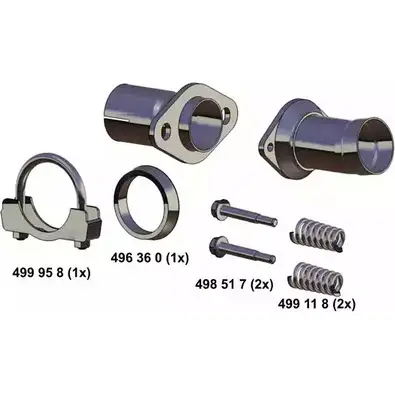 Рем. комплект, труба выхлопного газа ERNST 043540 50OOKP 295038 RD O8U изображение 0