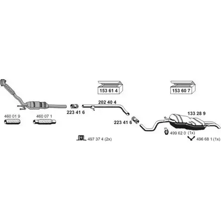 Система выпуска ОГ ERNST 295781 060038 E12GIBE NS T67C изображение 0