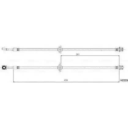 Тормозной шланг Bosch 892L62J 0 204 B08 981 H138 0 309093