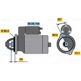 Стартер Bosch 330892 5RMTM 107 8 0 986 010 780