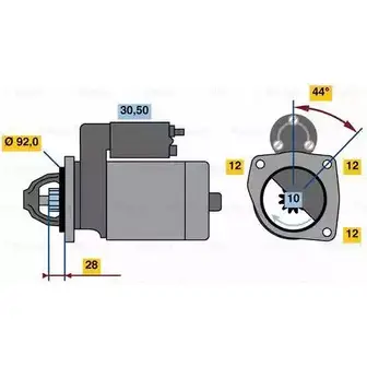 Стартер Bosch 331738 0 986 023 440 2 344 1LJYCO изображение 0