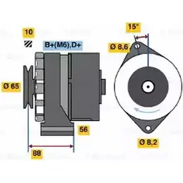 Генератор Bosch 0 986 030 900 30 90 331974 OKH5VF