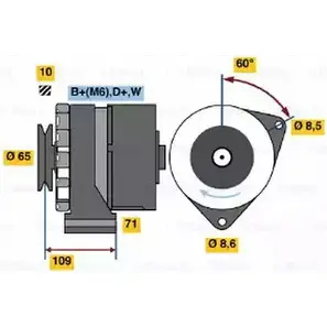 Генератор Bosch 36 49 332275 3I6GK 0 986 036 490