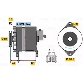 Генератор Bosch PX1O3 456 3 0 986 045 631 332932