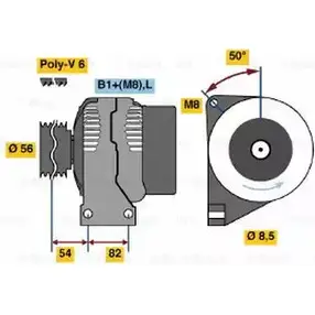 Генератор Bosch 0 986 046 310 332997 463 1 YYT2A