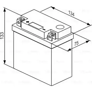 Аккумулятор 4 ач прямая 290 а 12 в 134x75x133 BOSCH 0986122621 333597 LTX14AH-BS LION QJF8Q