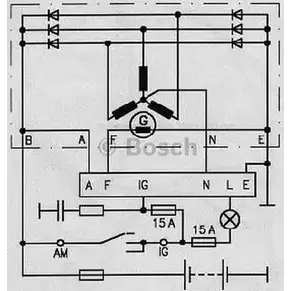 Щетки генератора, с регулятором Bosch DY7OL7 9 JNCQL 0 986 190 021 333630