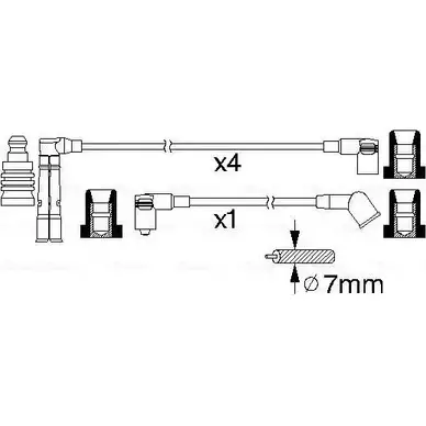 Высоковольтные провода зажигания Bosch 335461 B 354 UEJ7IO 0 986 356 354