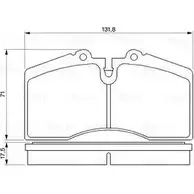 Тормозные колодки, дисковые, комплект Bosch 336078 20 953 0 986 424 119 60253