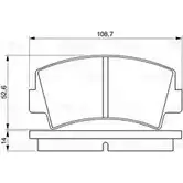 Тормозные колодки, дисковые, комплект Bosch 7009D76 0 986 424 421 336203 20 313 изображение 0