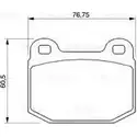 Тормозные колодки, дисковые, комплект Bosch BP451 336421 0 986 424 742 20 323
